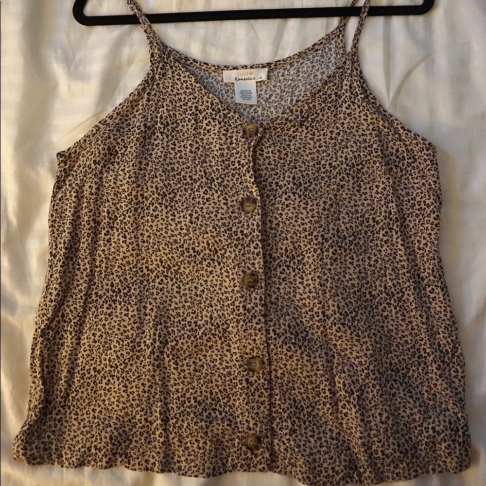 Leopard Crop Tank (Medium)